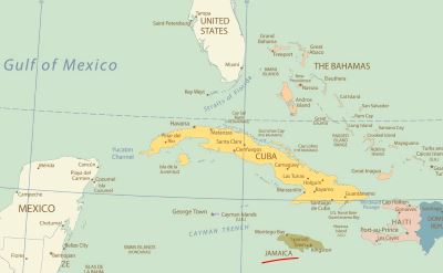 Jamaica cruise map